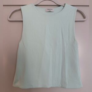 Babaton by Aritzia Light Aqua Contour Tank Top